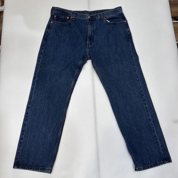 Vintage Levi's 505 Regular Fit Straight Leg Denim Jeans Sz 42/32 - Picture 1 of 16